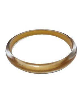 Retro Gold Bangle Bracelet Throwback 80s 90s Classic Minimalist Fashion Jewelry